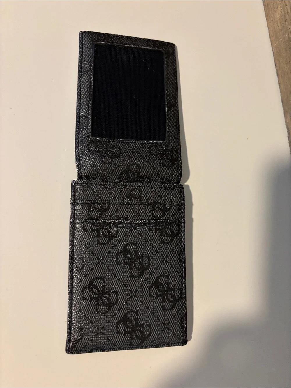 Guess Men’s Black & Gray Card Wallet